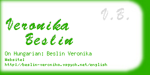 veronika beslin business card